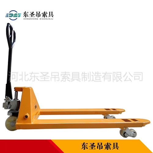 手動地牛廠家研發(fā)加強版技術(shù)升級手動叉車產(chǎn)品展示--河北東圣吊索具制造有限公司--手動叉車|液壓堆高車|石材夾具|小型攪拌機