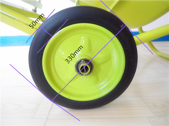 工地小型攪拌機行走車輪尺寸標(biāo)注--河北東圣吊索具制造有限公司--小型攪拌機